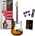 LyxPro CS 39 Sunburst Electric Guitar Kit for All Players