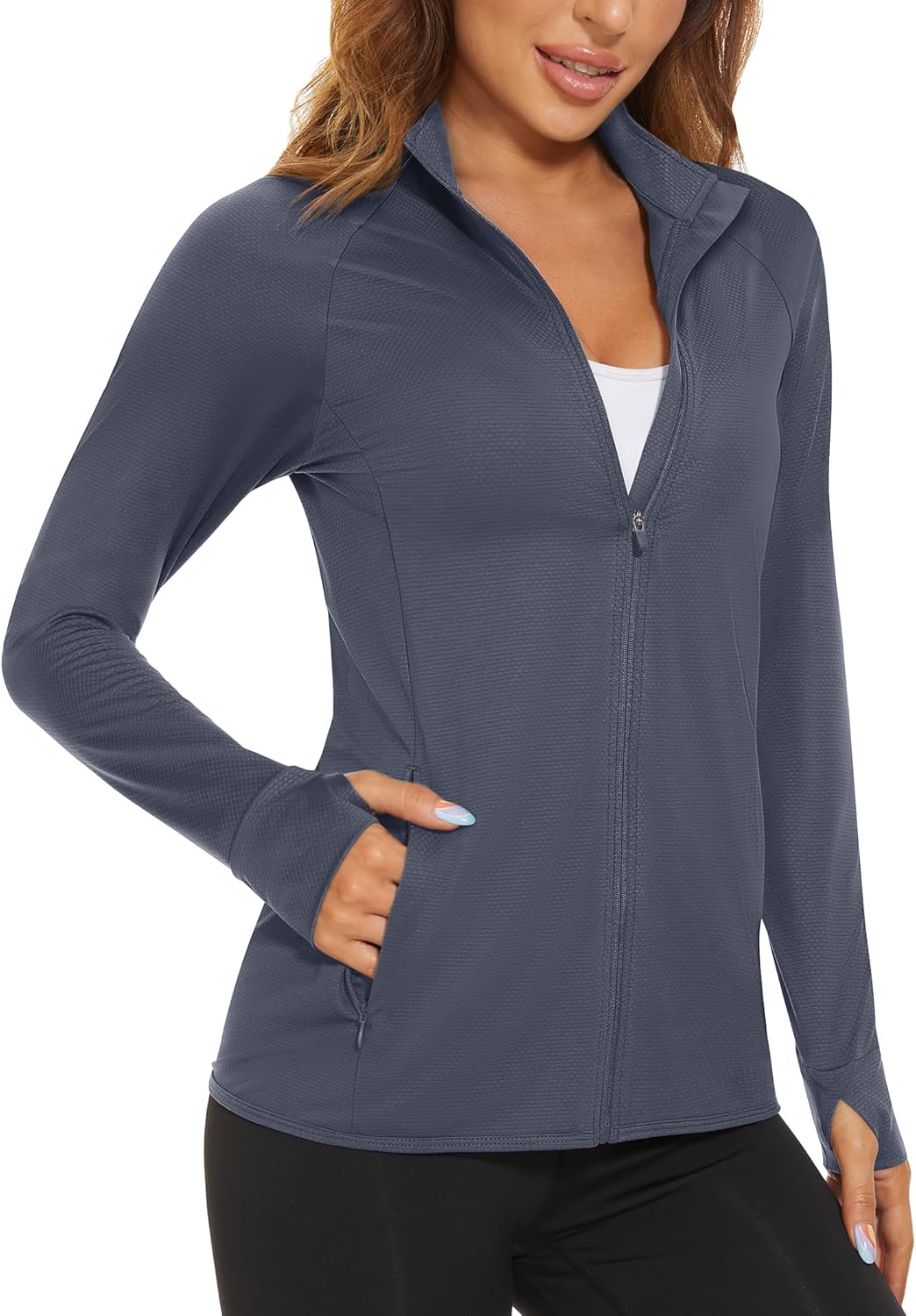 MAGCOMSEN Women's Lightweight Athletic Jacket for Sun Protection