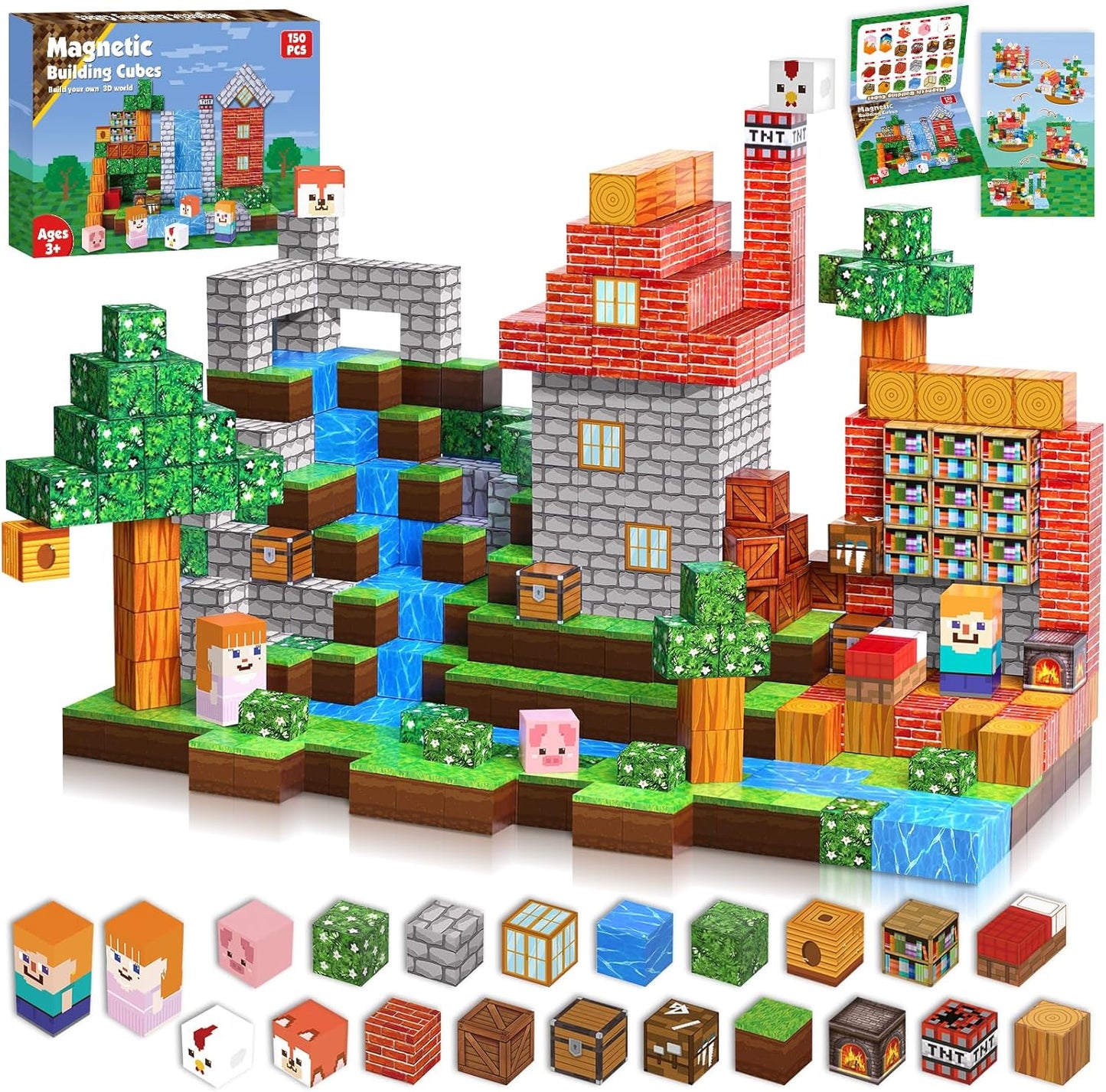 150PCS Magnetic Building Blocks | STEM Toy for Kids