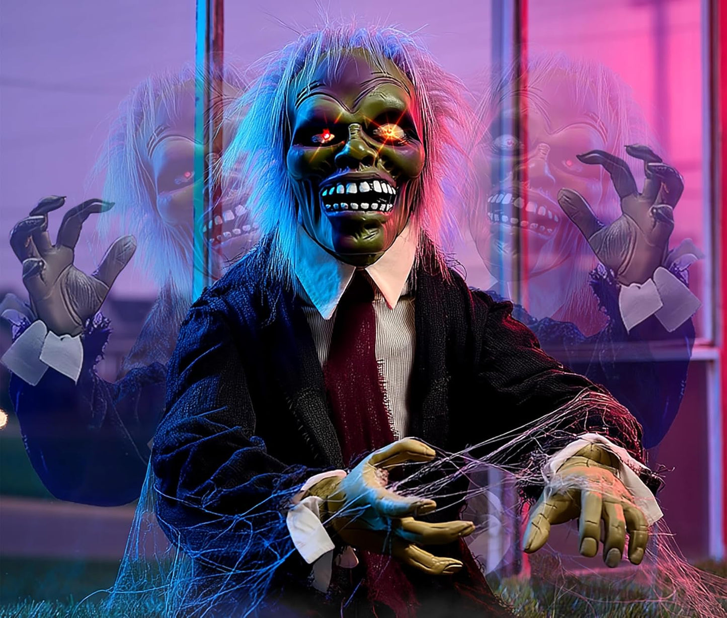 Animated Scary Zombie Groundbreaker for Halloween Decor