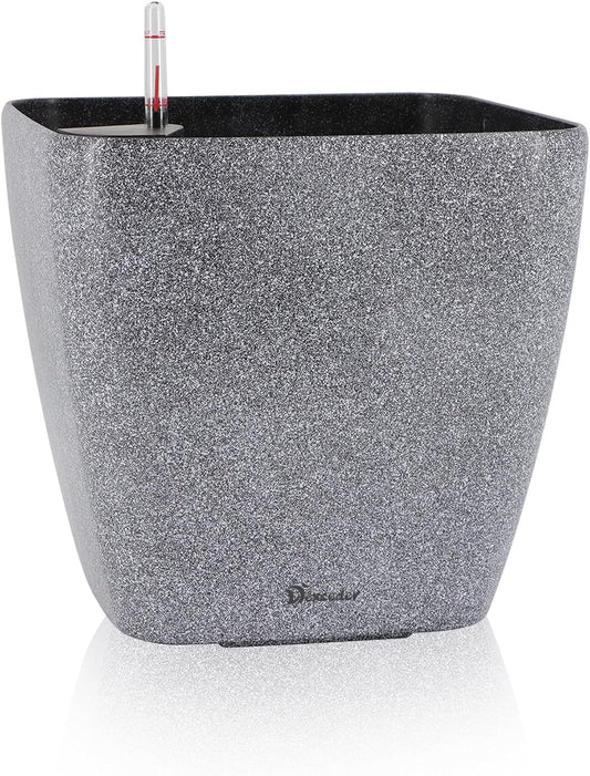 Dexceder 13x12 Self Watering Planter with Wheels for Indoor Use