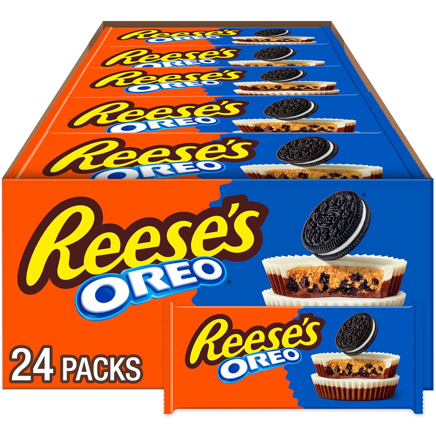 REESE'S OREO Milk Chocolate and White Creme Peanut Butter Cups
