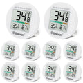 Digital Refrigerator Thermometer 10 Pack - Accurate, Waterproof