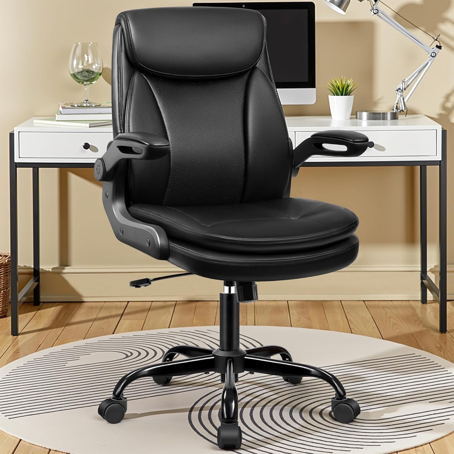 AtHope Leather Office Chair with Rocking Function