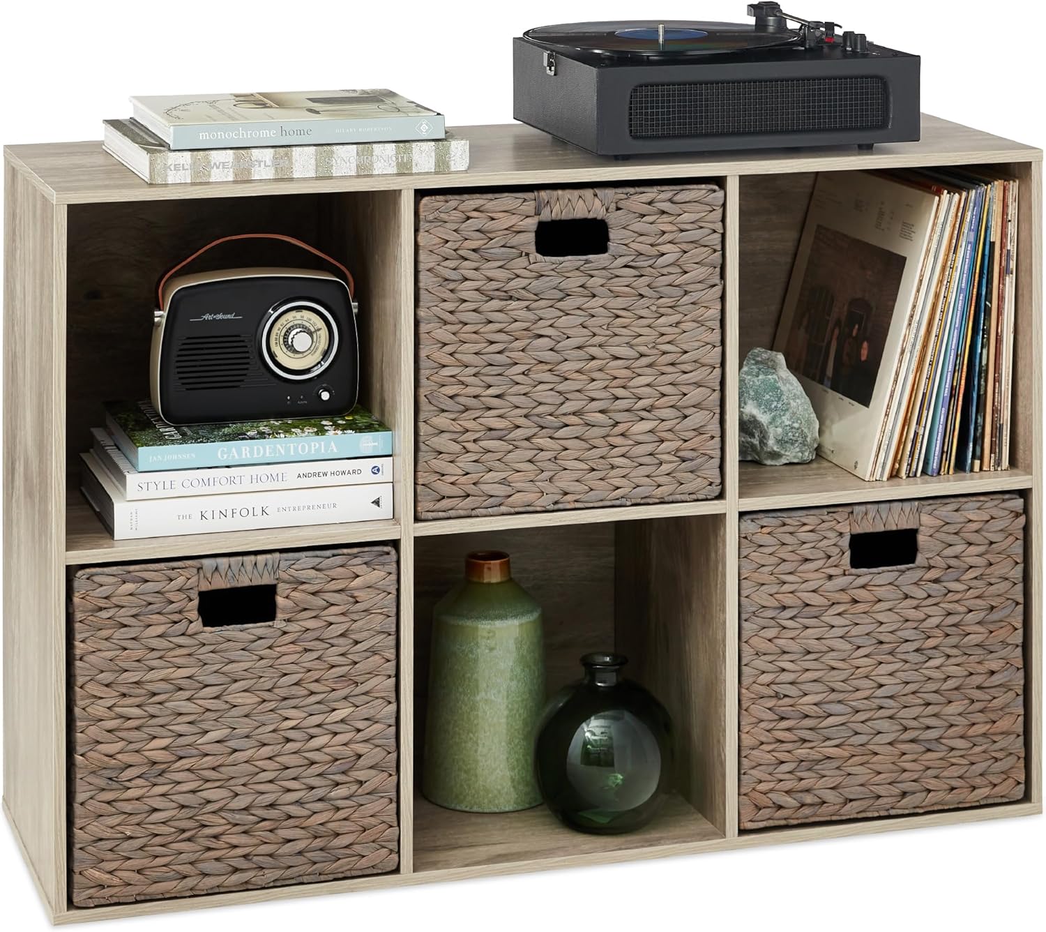 6-Cube Storage Organizer for Customizable Home Display Solutions