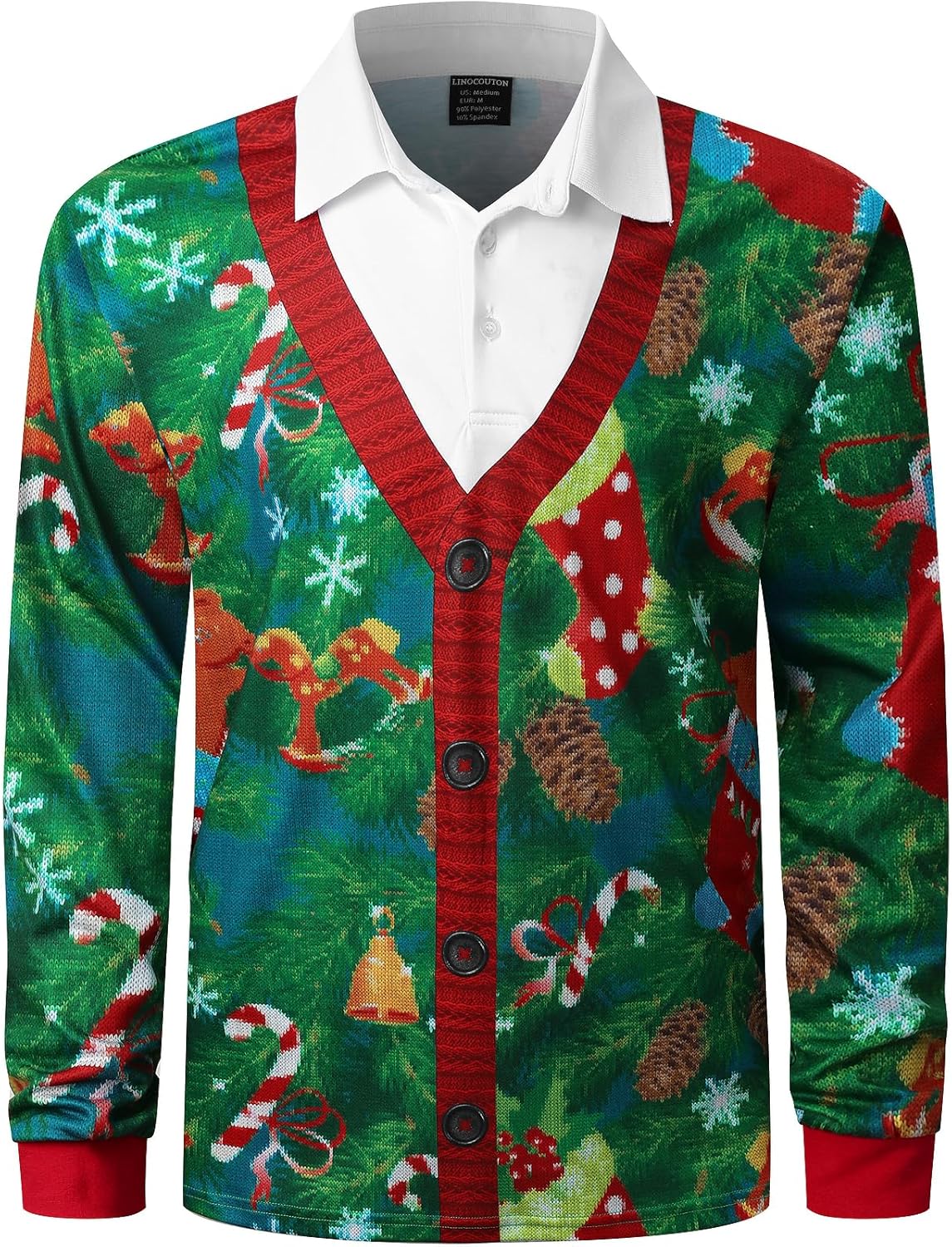 Cozy Christmas Style: LINOCOUTON Knitted Polo