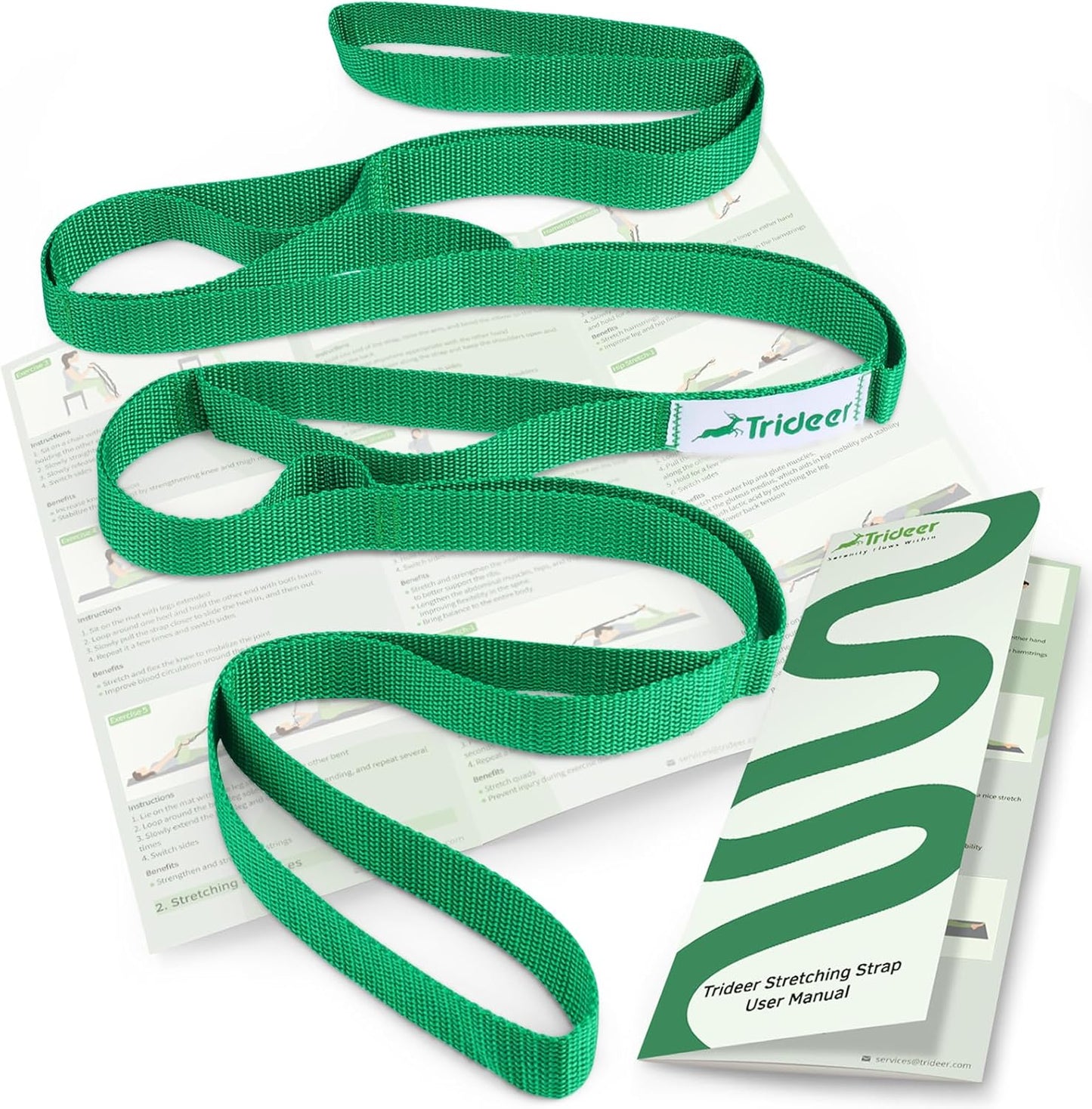 Trideer 10-Loop Stretch Strap - Ultimate Flexibility Tool