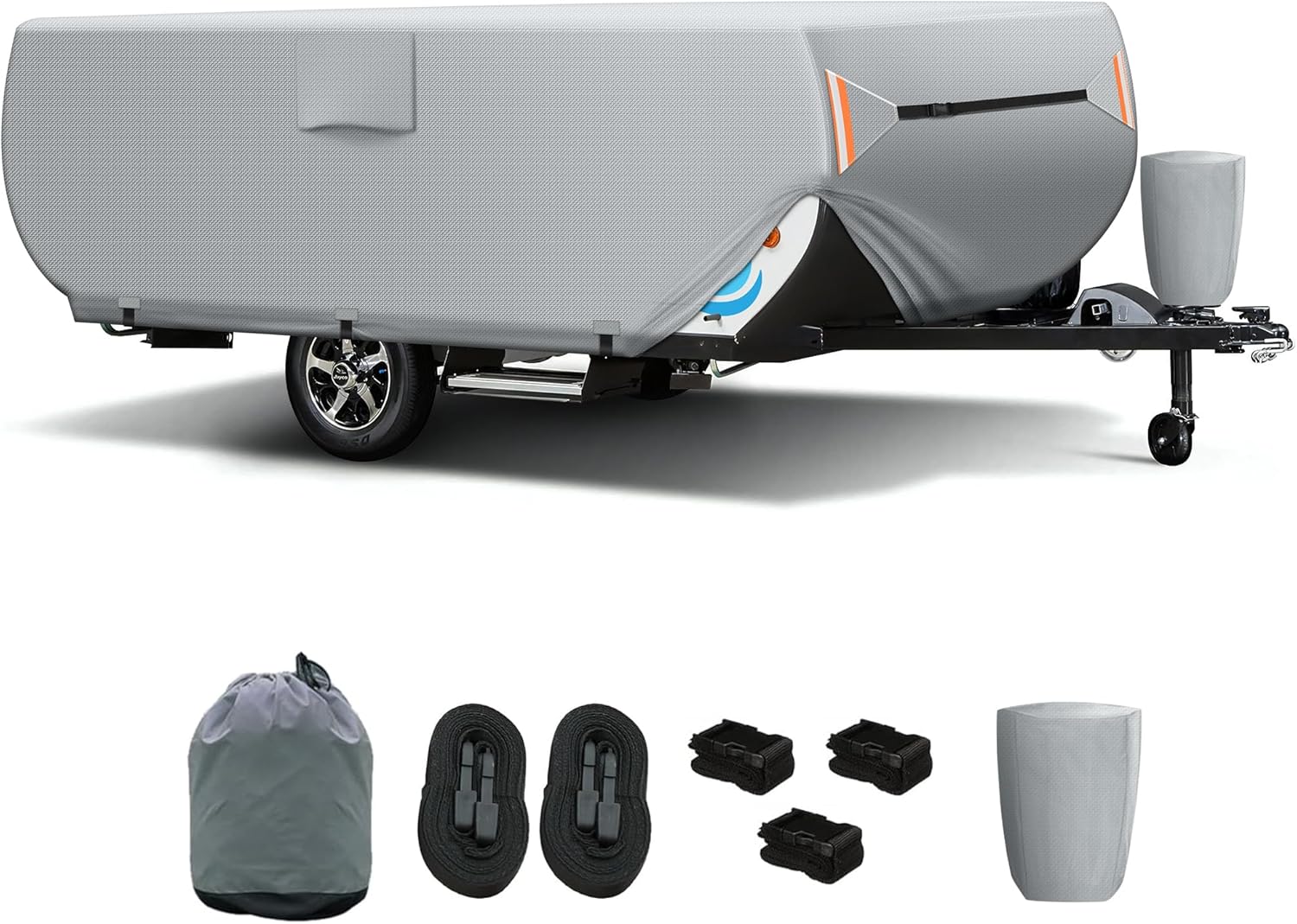 Pop Up Camper Cover with 7 Layers Heavy Ripstop Waterproof Design