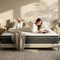 Queen Mattress 10 Inch Hybrid with Pocket Coils for Comfort