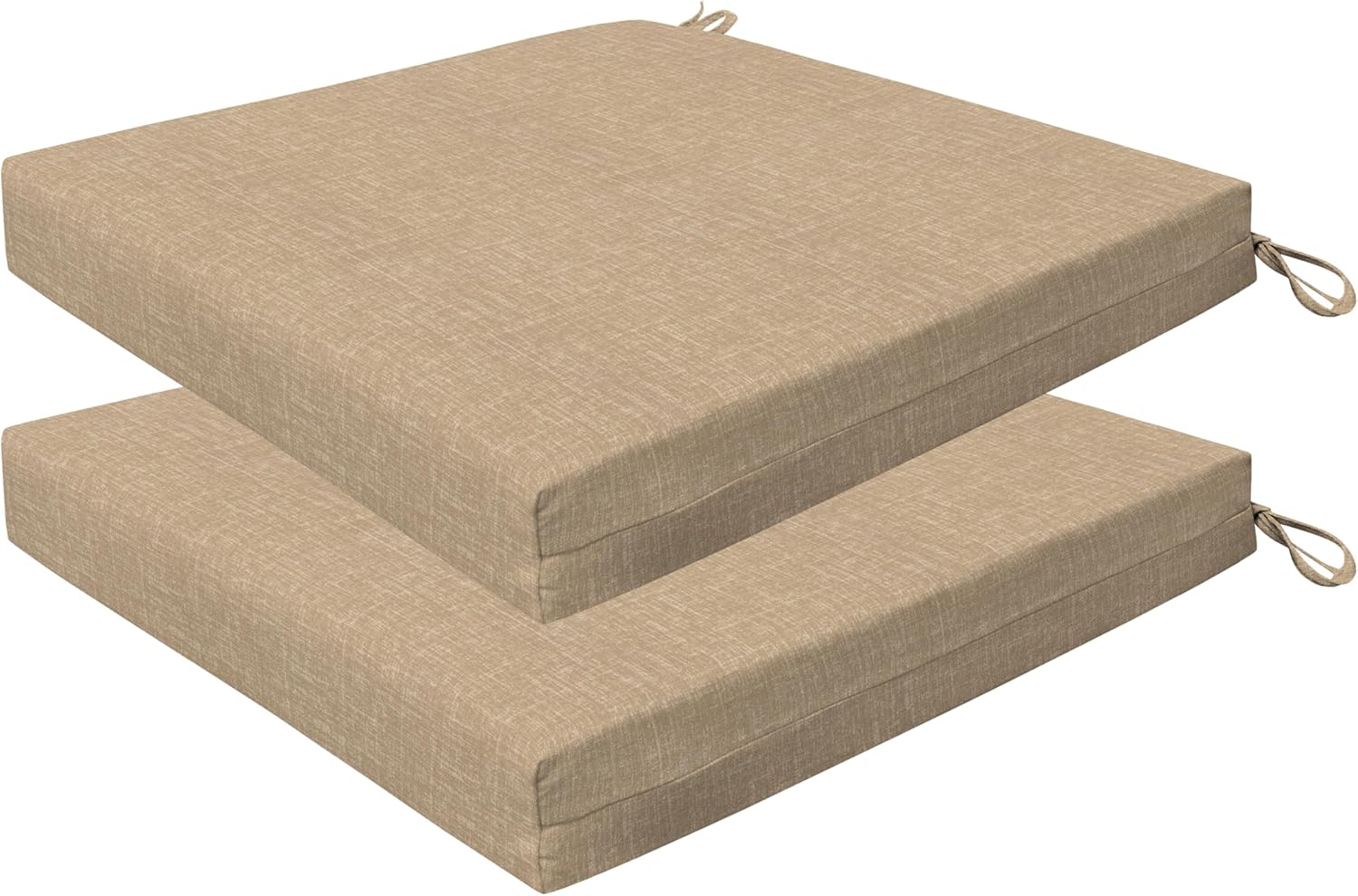Honeycomb Outdoor Essentials Set of 2 Square Seat Pads for Comfort