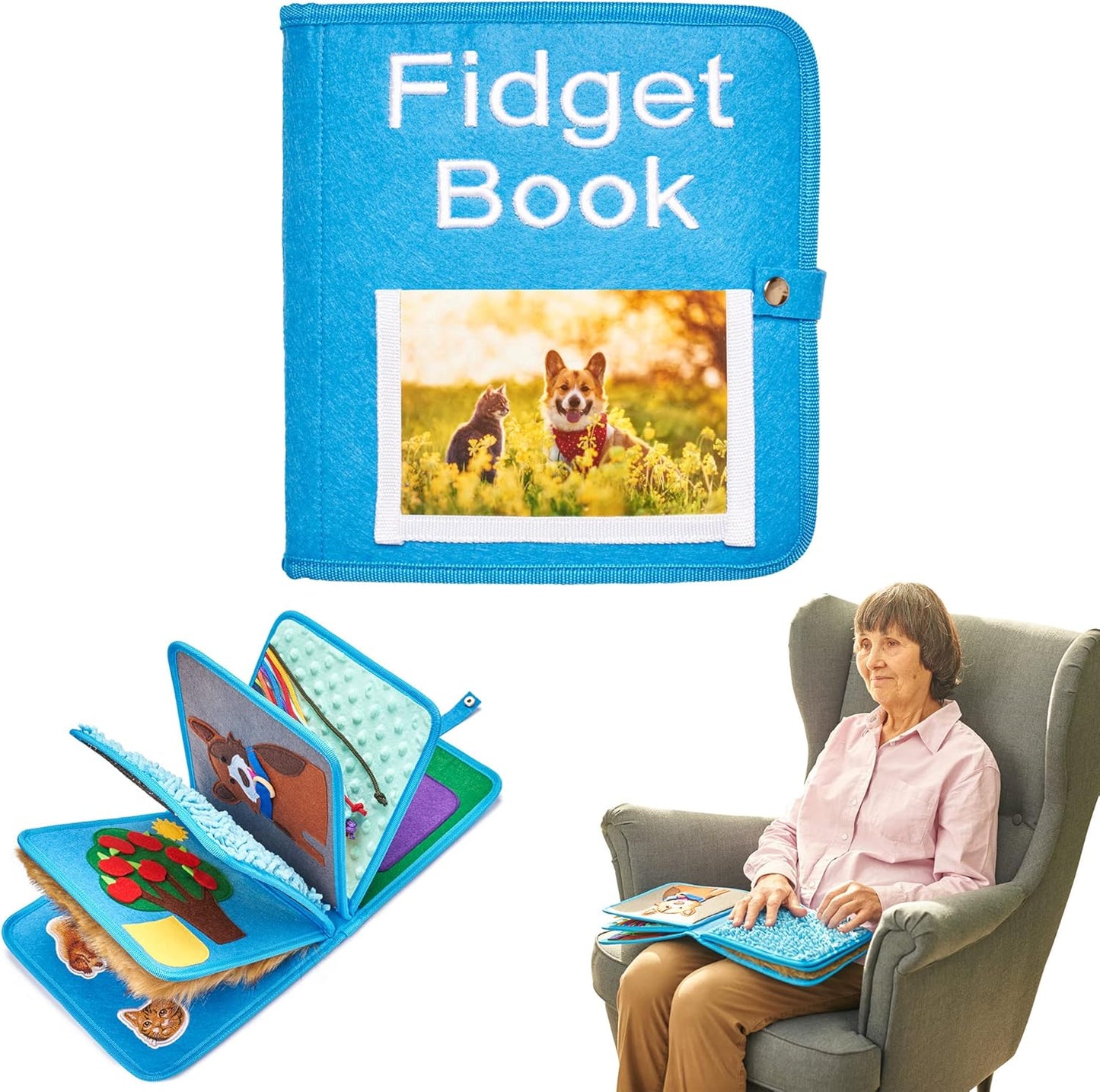 Sensory Fidget Book for Elderly & Dementia | Odoxia