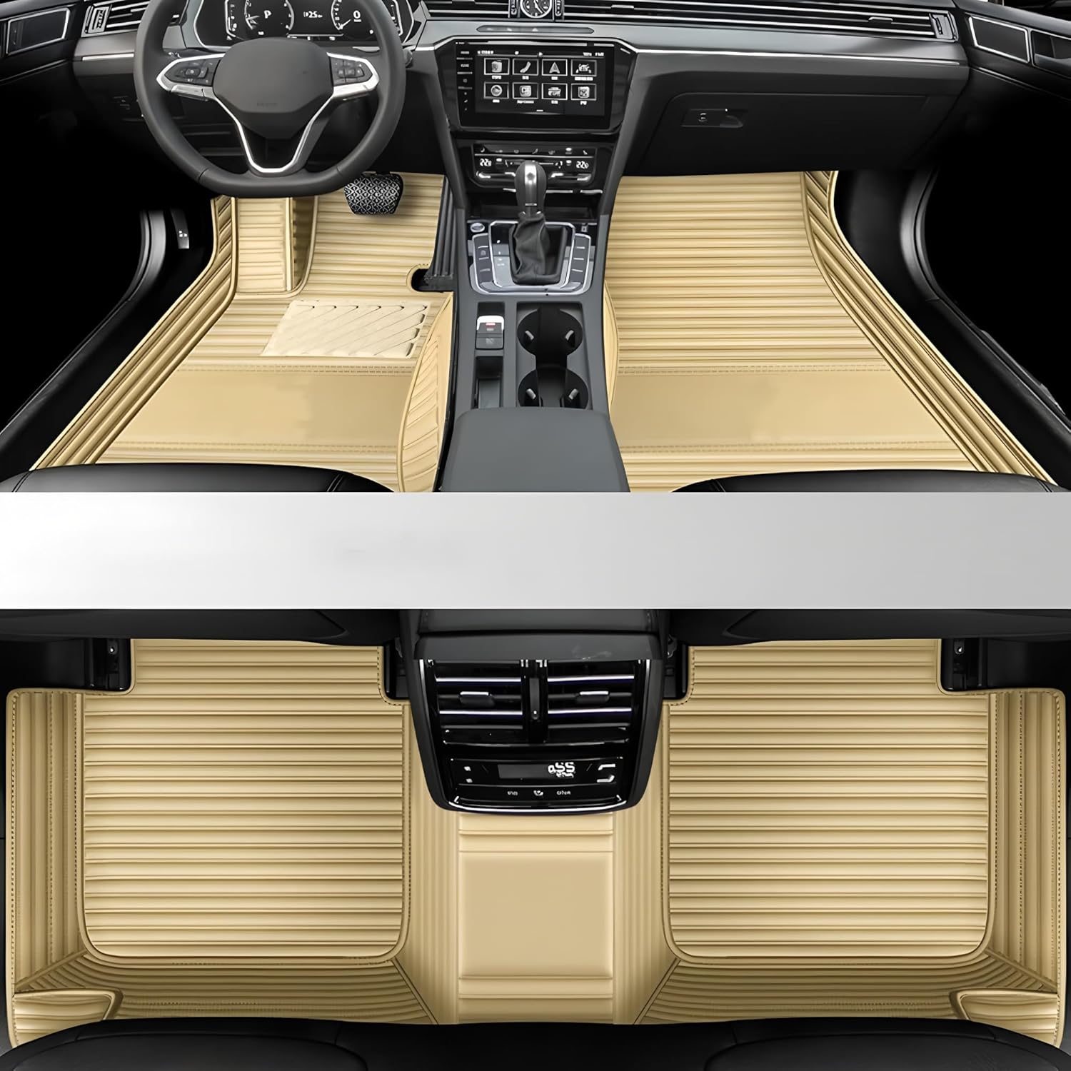 Customize All-Weather Protection Luxury Leather Floor Mats for Cars