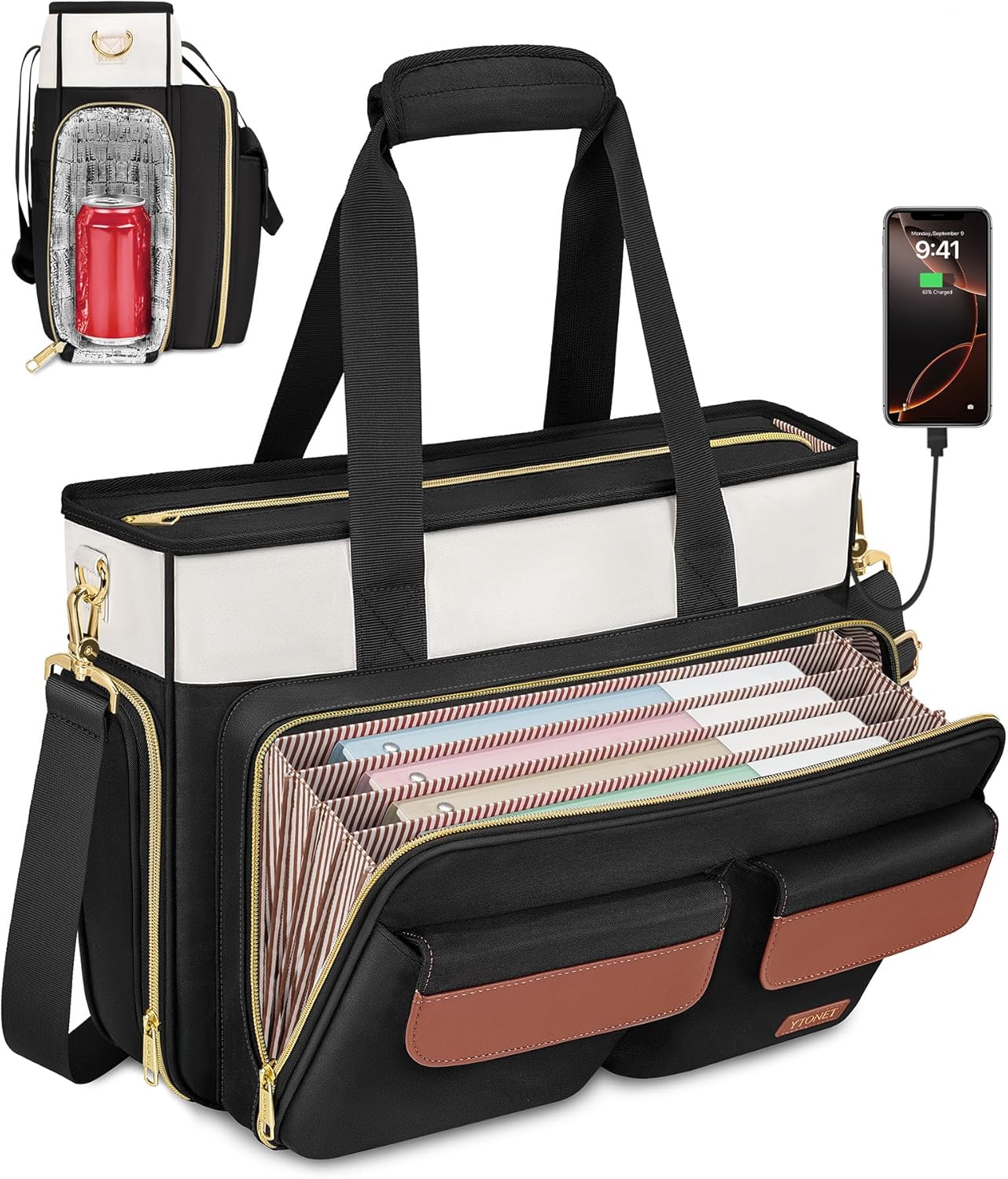 Ytonet Teacher Bag for Women - Versatile Laptop Tote for Work
