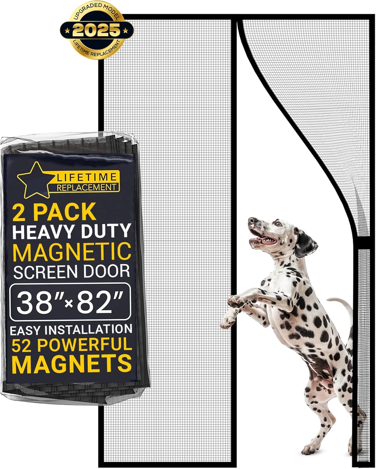 Flux Phenom Magnetic Screen Door - Easy Install & Bug Proof