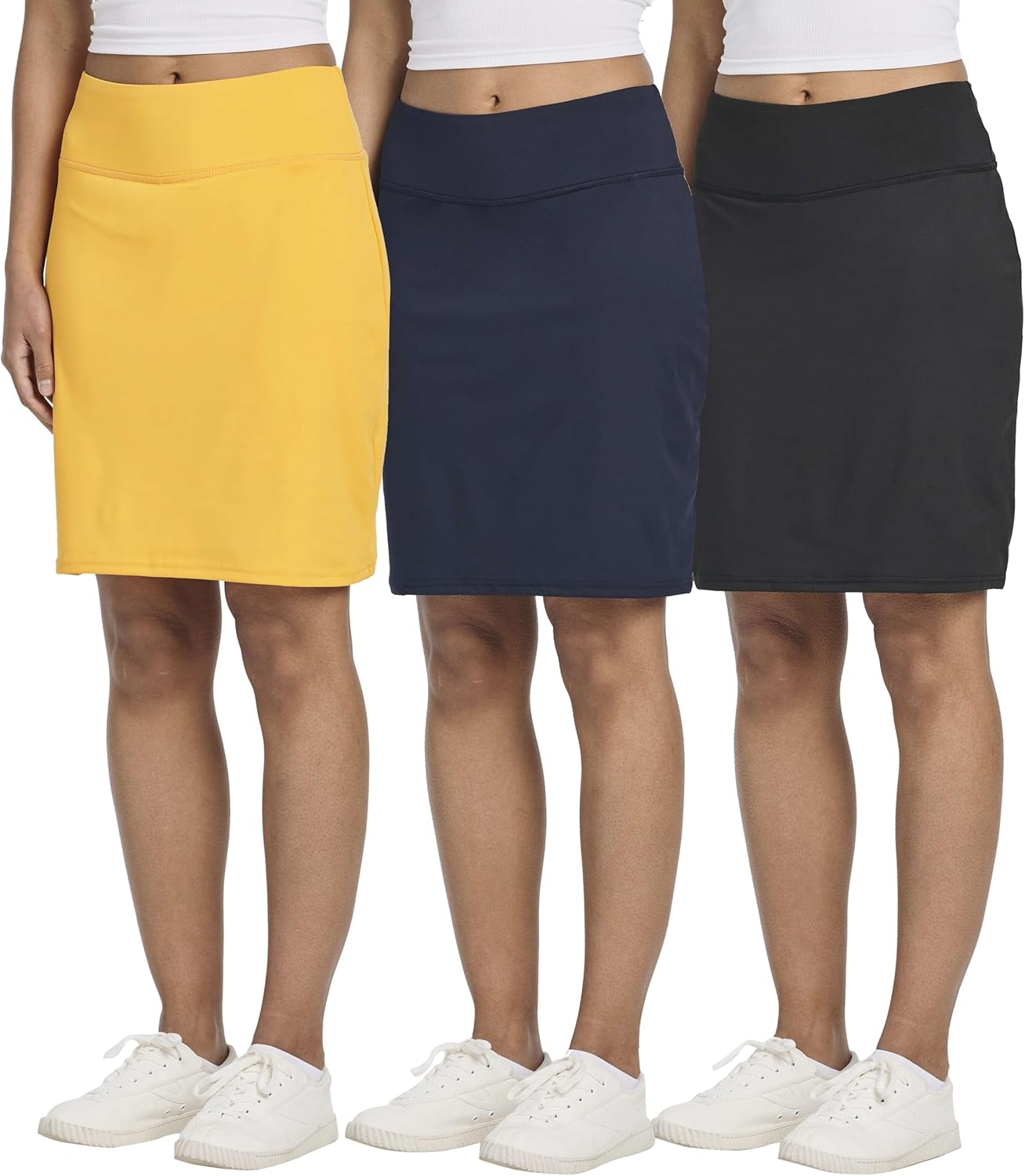 Real Essentials Women's 20in Golf Skirts with Pockets for Comfort