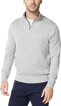 Nautica Men's Quarter-Zip Sweater for Men - Classic Cotton Knit