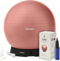 Retrospec Luna Exercise Ball with Base & Pump - Stability for Core