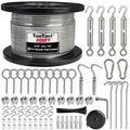 1/8 in Wire Rope Kit 200ft Vinyl Coated Stainless Steel - Complete