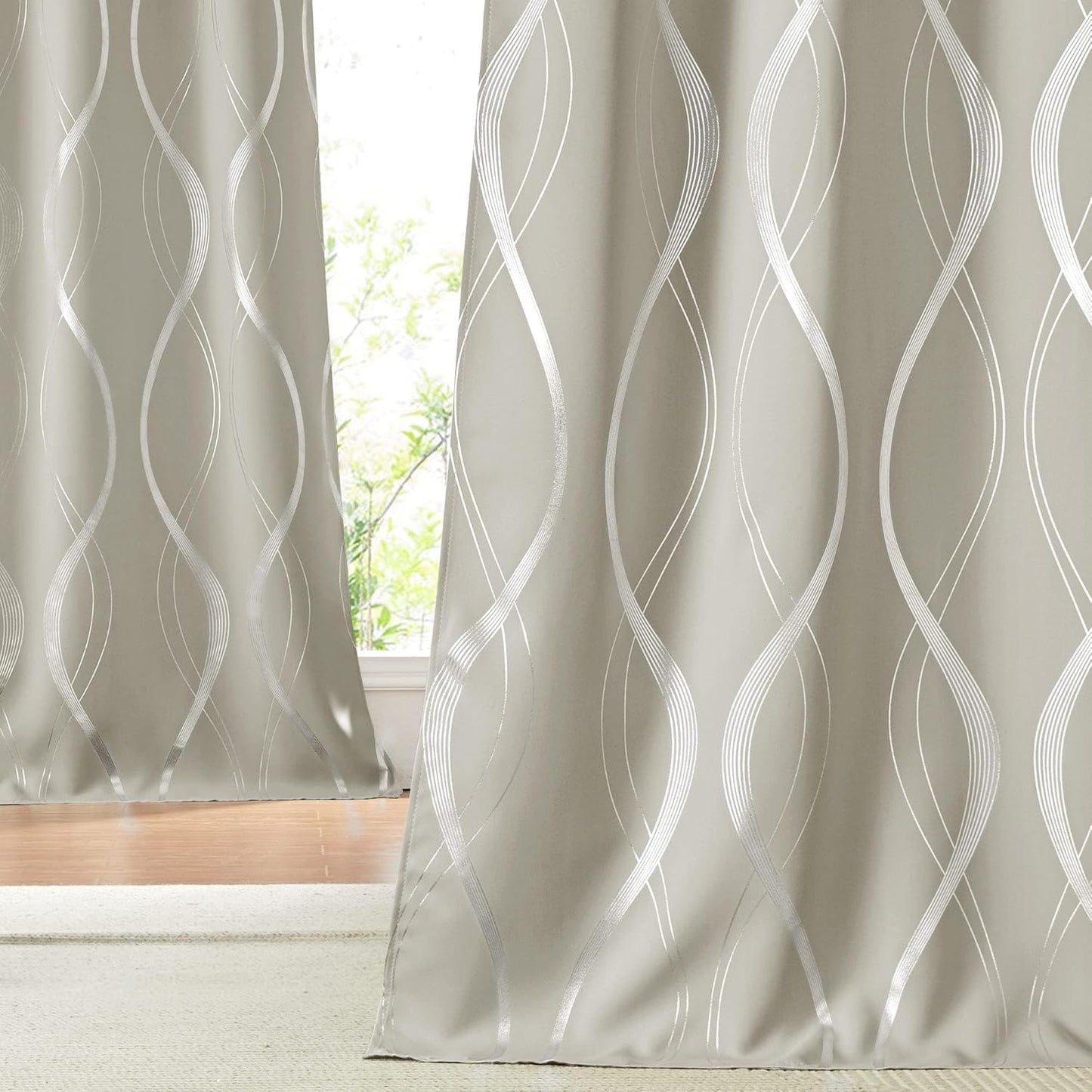 NICETOWN Room Darkening Curtains for Bedroom, Elegant Design
