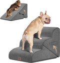 Curved Foldable Dog Stairs Ramp 16in 3-Step for Small Dogs - Soft