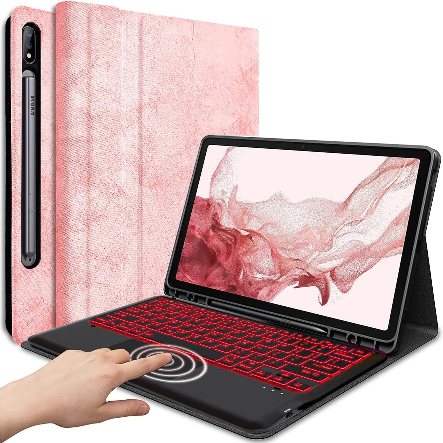 Touchpad Keyboard Case for Samsung Galaxy Tab S8 Plus 12.4