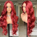FABLLE Red Lace Front Wig Body Wave for Women Review