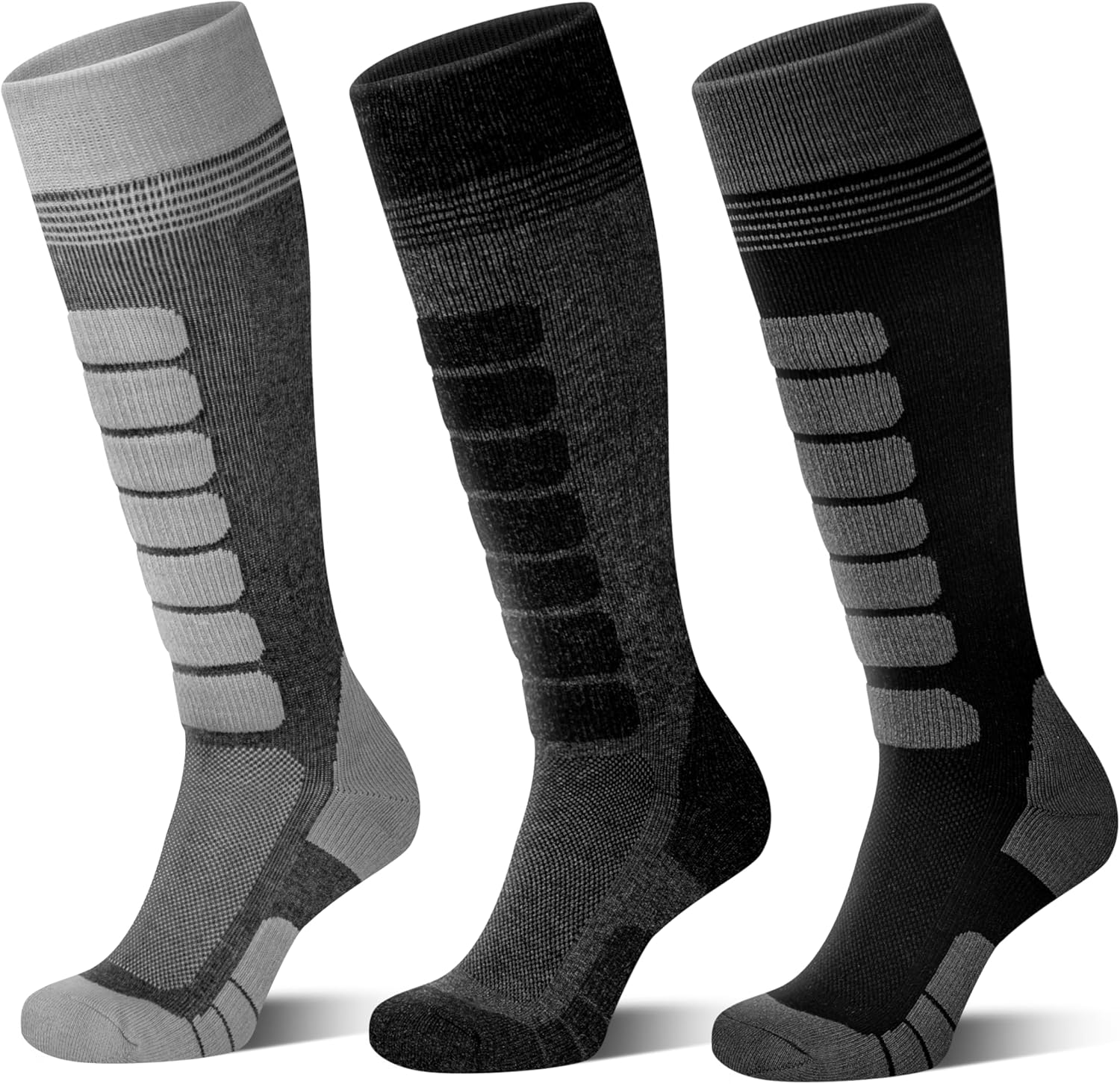KEECOW Merino Wool Knee-high Ski Socks - Thermal Warmth