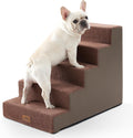 Dog Stairs for Small Dogs - 5 Tier Wider Pet Steps for High Beds