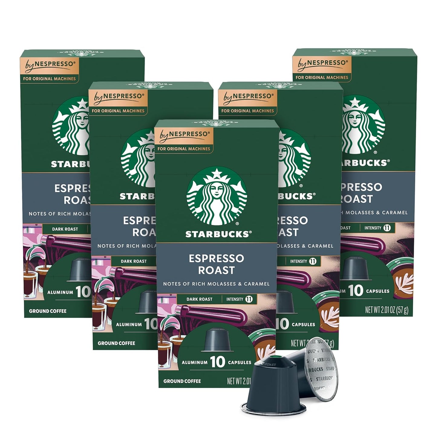 50-Day Supply of Starbucks Dark Roast Espresso Pods