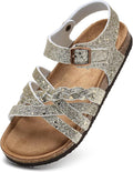Torotto Girls Sandals with Cork Footbed Adjustable Buckle Clothing