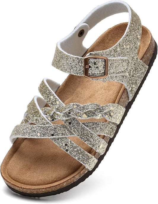 Torotto Girls Sandals with Cork Footbed for Comfortable Play