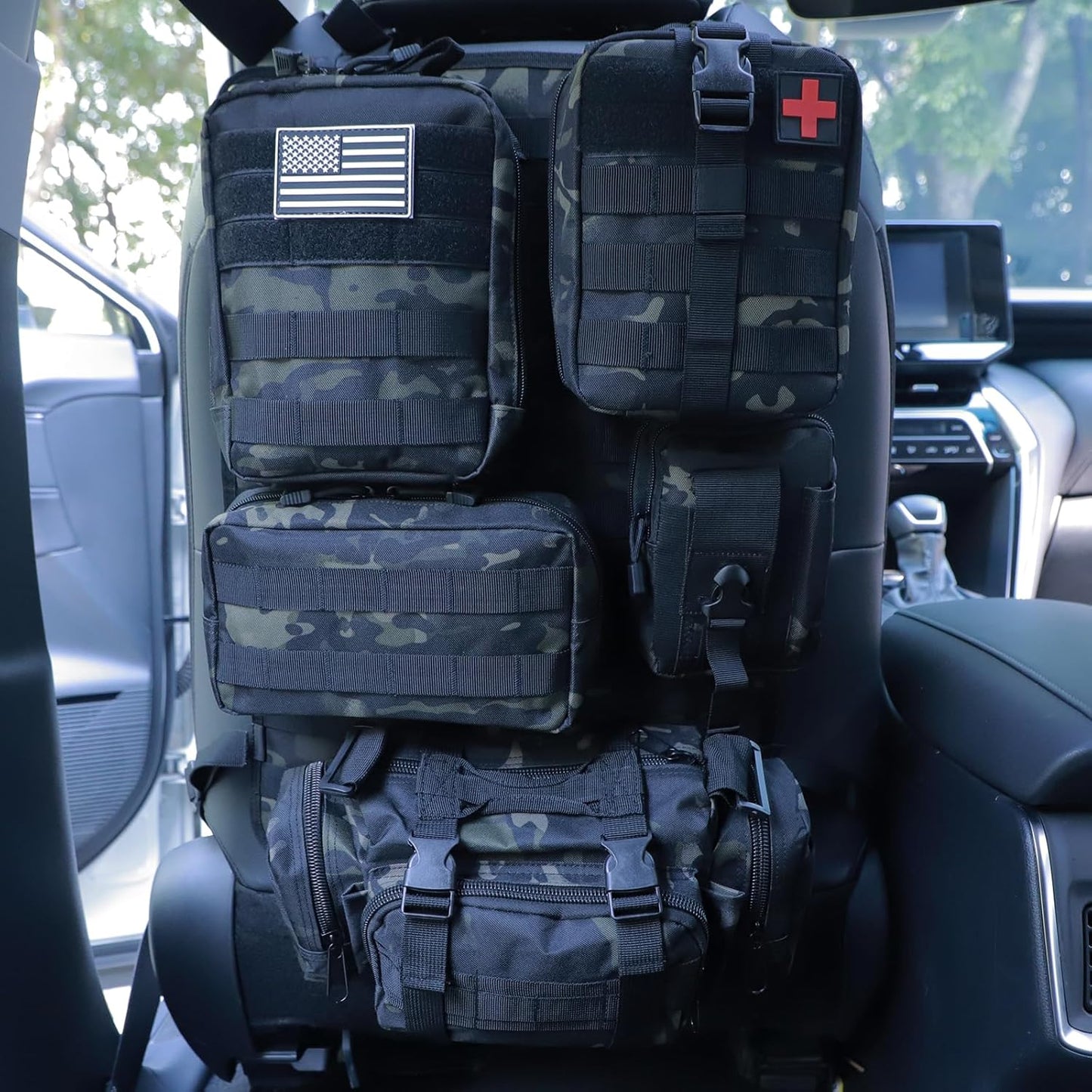 Universal Tactical Car Seat Back Organizer Bag for Vehicles