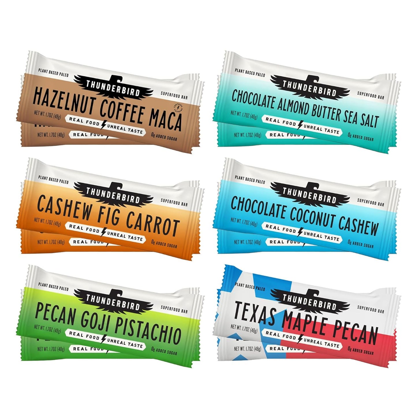 Thunderbird Bars Energy Snack: Healthy Vegan Protein Bars