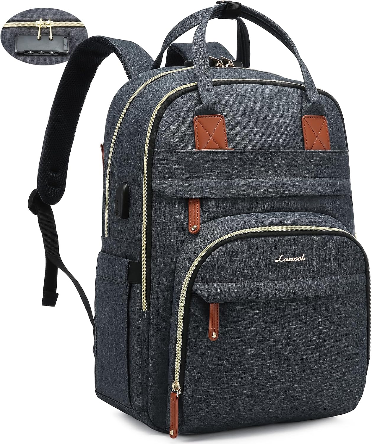 LOVEVOOK Laptop Backpack Purse for Unisex Travel and Work