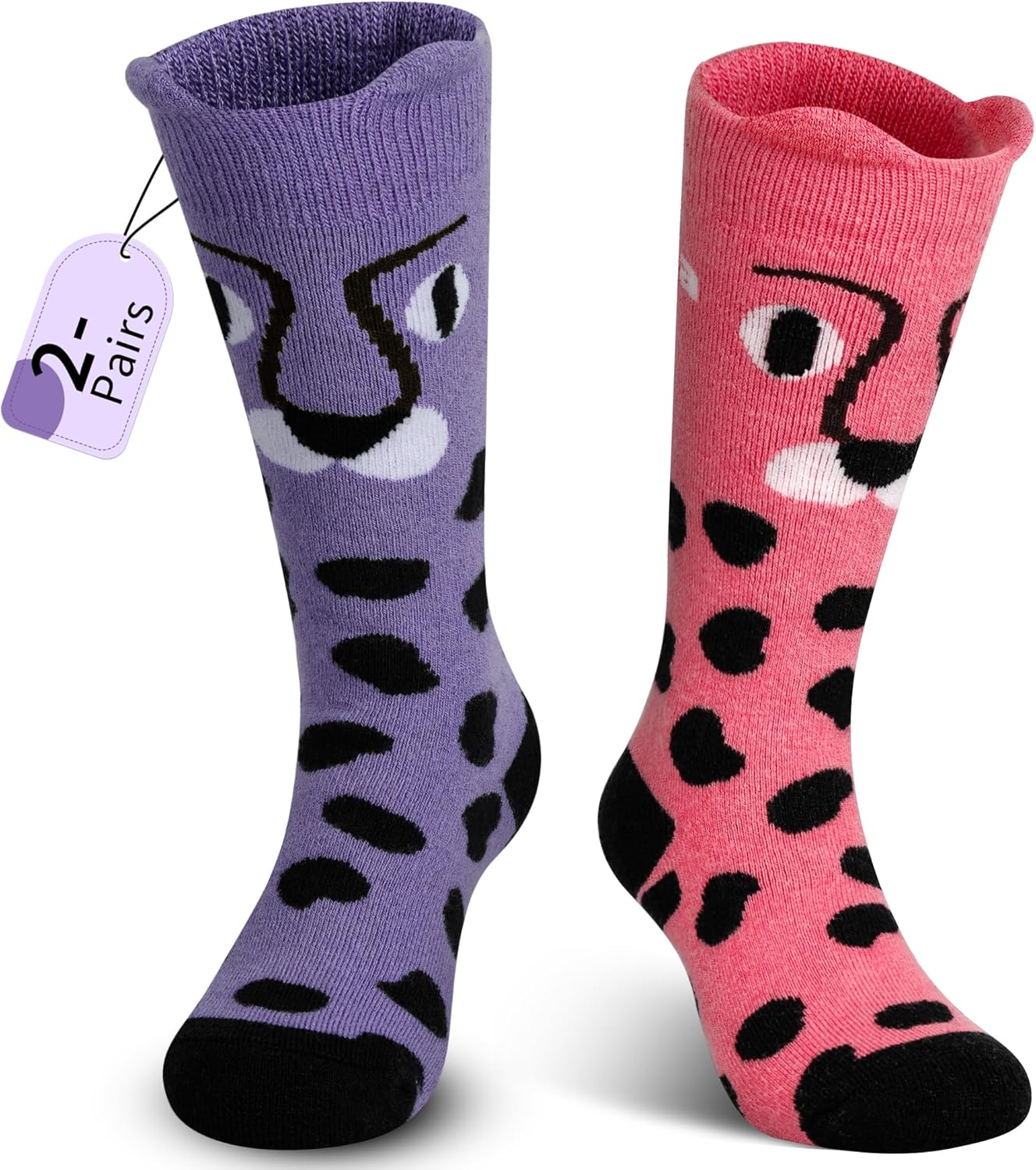 Cozy Winter Fun: Muezna Kids Ski Socks 2 Pairs