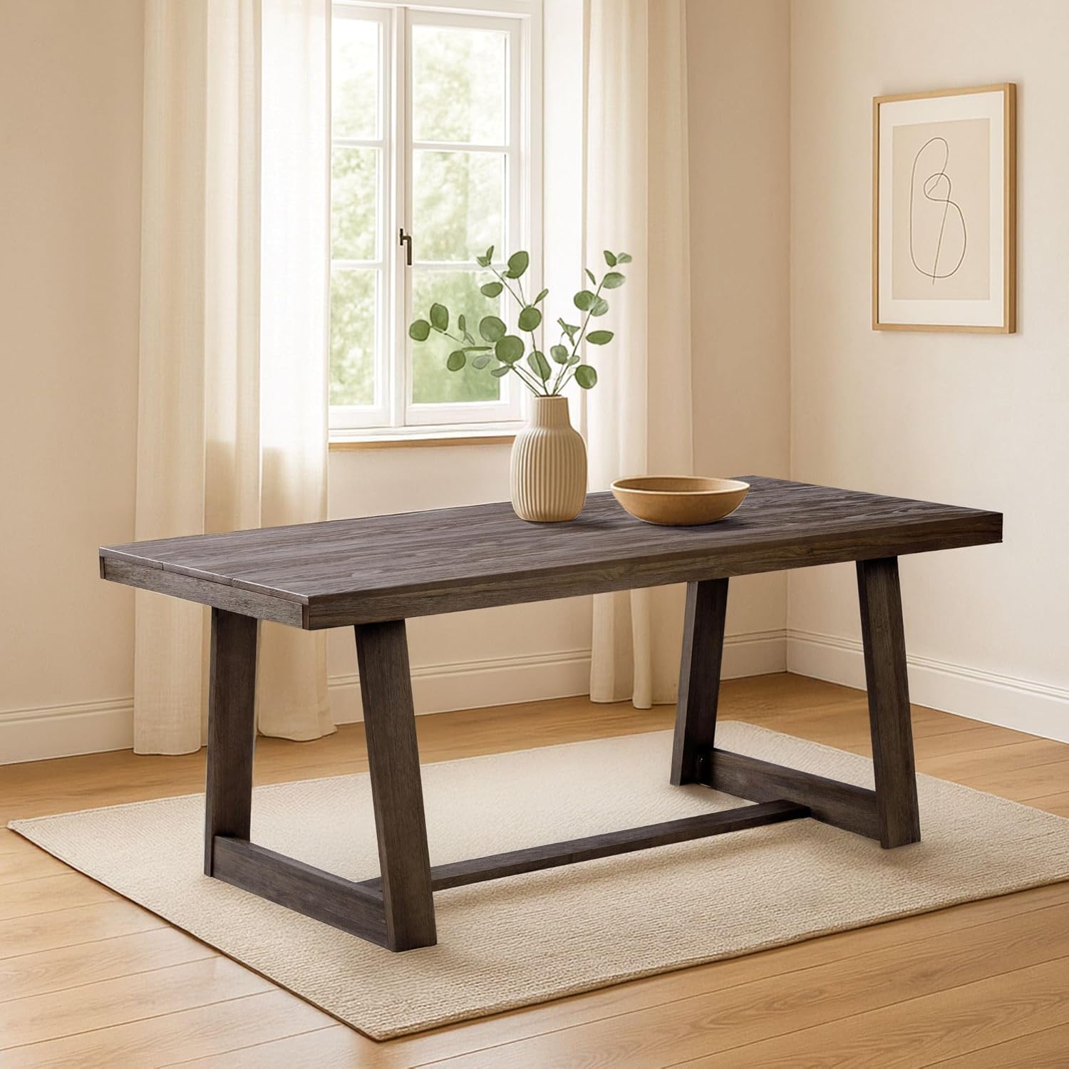 72 Inch Farmhouse Dining Table by Plank+Beam for Rustic Homes