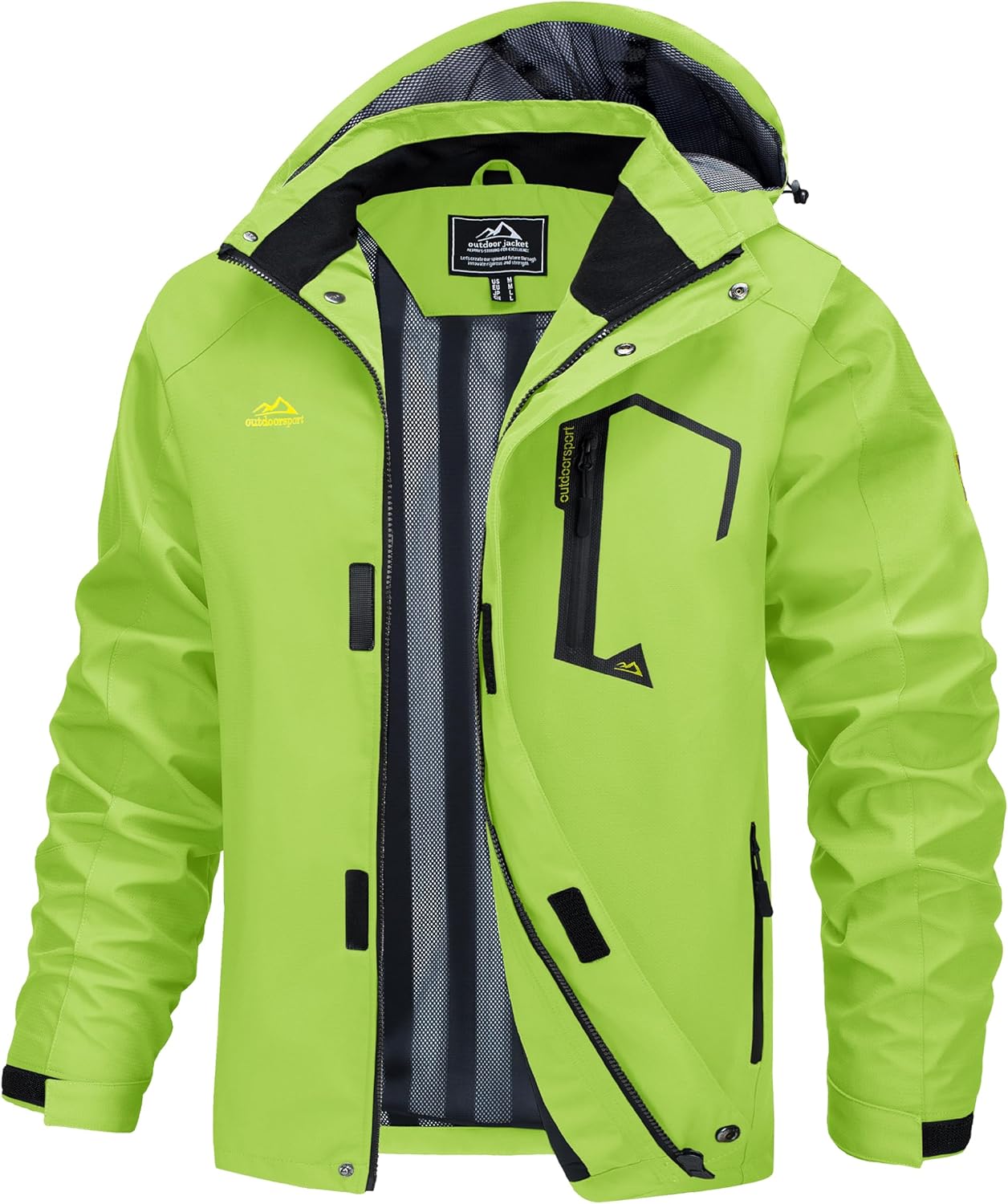 MAGCOMSEN Men's Lightweight Windbreaker Rain Jacket for Outdoors
