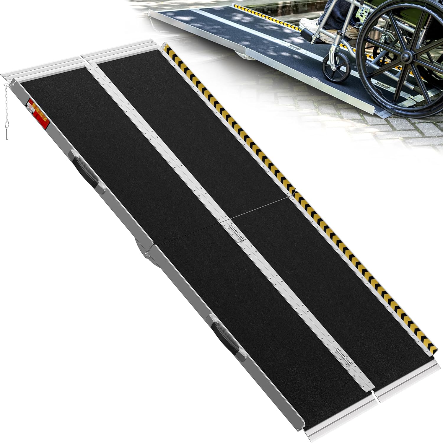 VNN Portable Wheelchair Ramp 6FT for Home Steps and Vehicles