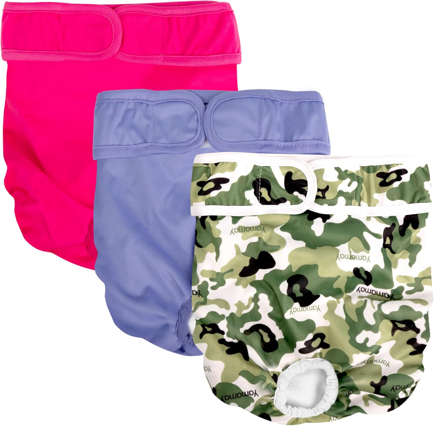 Pet Prime: Washable Reusable Dog Diapers - 3 Pack M