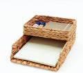 Desk Organizer Letter Tray Set of 2 - Natural Woven Desktop Storage