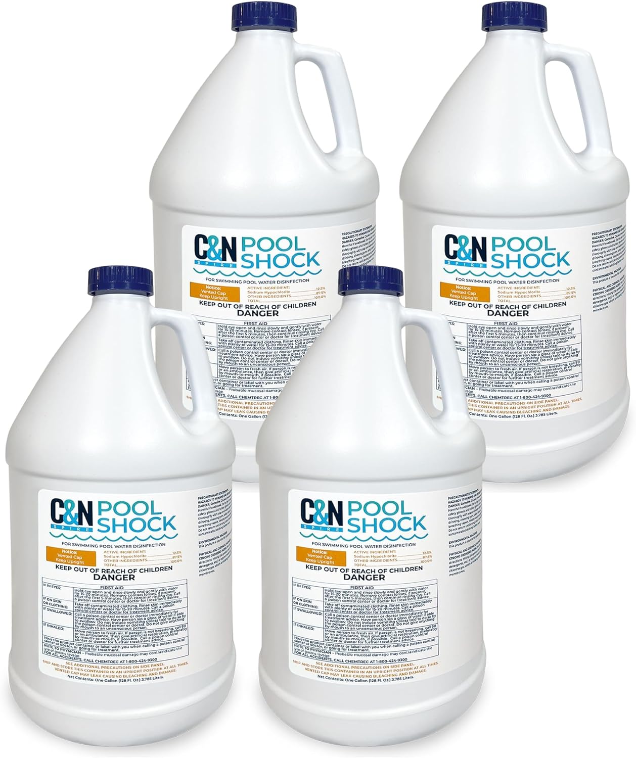 Liquid Pool Shock - Sodium Hypochlorite for Sparkling Water