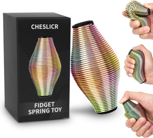 CHESLICR Metal Fidget Spring - Stress Relief & Fun!