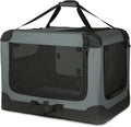 4-Door Soft-Sided Folding Pet Travel Crate Kennel M - Portable