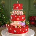 Acrylic Fillable Cake Stand 2PCS Set - Clear Display Risers for Events