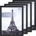 VCK 18x24 Poster Frame Set of 4 - Elegant Black Wood Frames