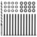 1/2 in x 8 in Carriage Bolt Kit with 12 Bolts, Washers, Nuts