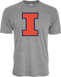 Illinois Illini Tri-Blend Vintage Icon T-Shirt - Soft, Retro Fit