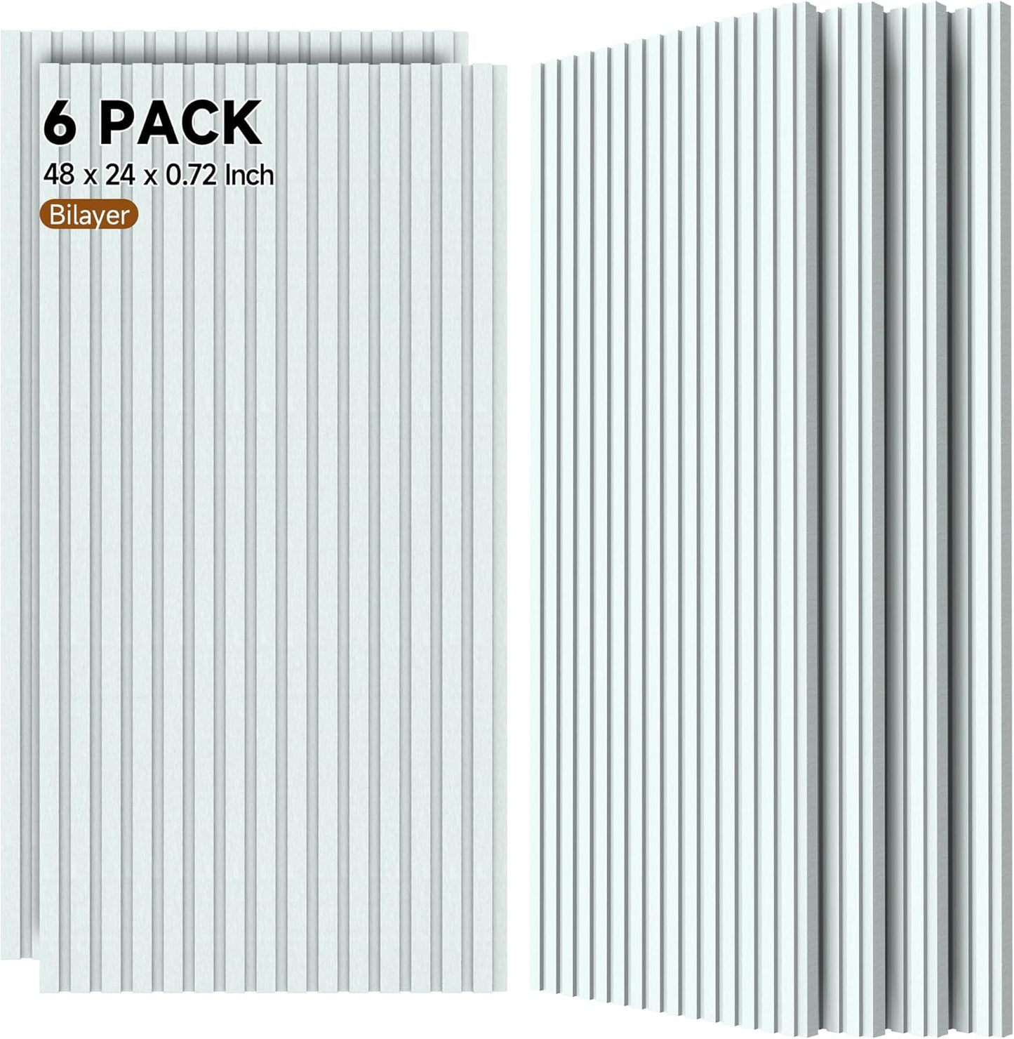 Acoustic Panels for Wall and Ceiling by TO-TH - 6 Pack
