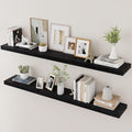 Marsmiles Wood Floating Shelves Set of 2 48 in - Rustic Display