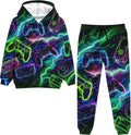 Belovecol Boys Hoodie Pant Set 3D Print Sweatshirt Sweatpants - Cozy